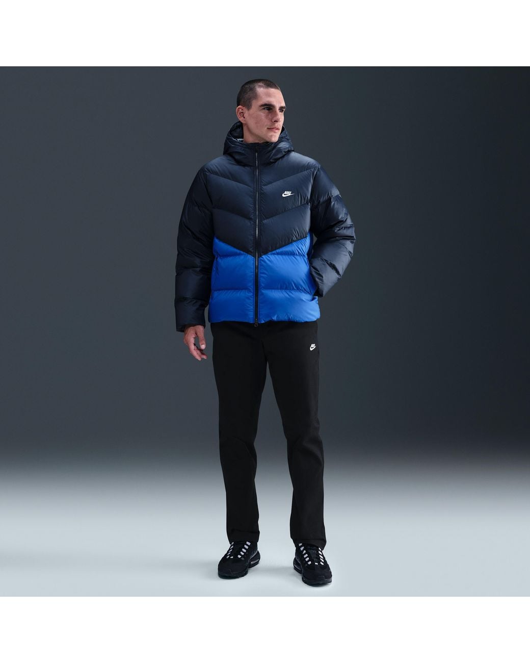 Nike Blue Windrunner Down Jacket for men