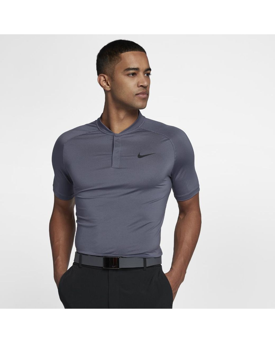 Rijpen middelen samen Nike Dry Men's Slim Fit Golf Polo Shirt in Blue for Men | Lyst