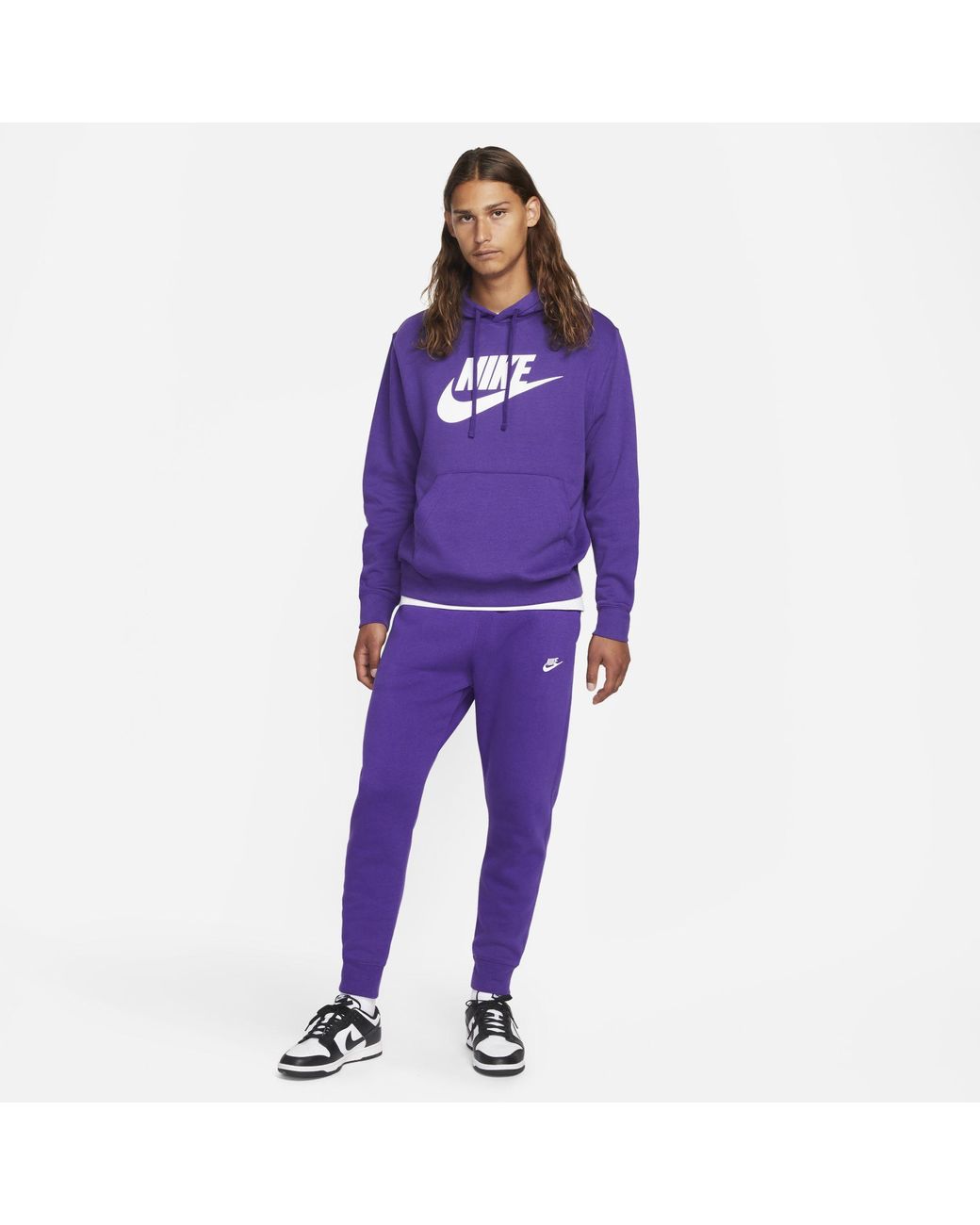 Nike Sportswear Club Fleece Joggers in Purple for Men
