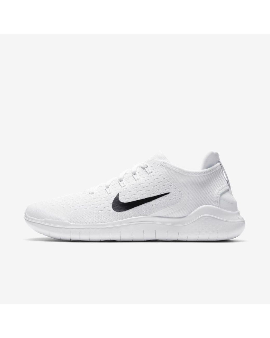 Nike Synthetic Free Rn 2018 in White,Black (White) for Men - Save 60% - Lyst