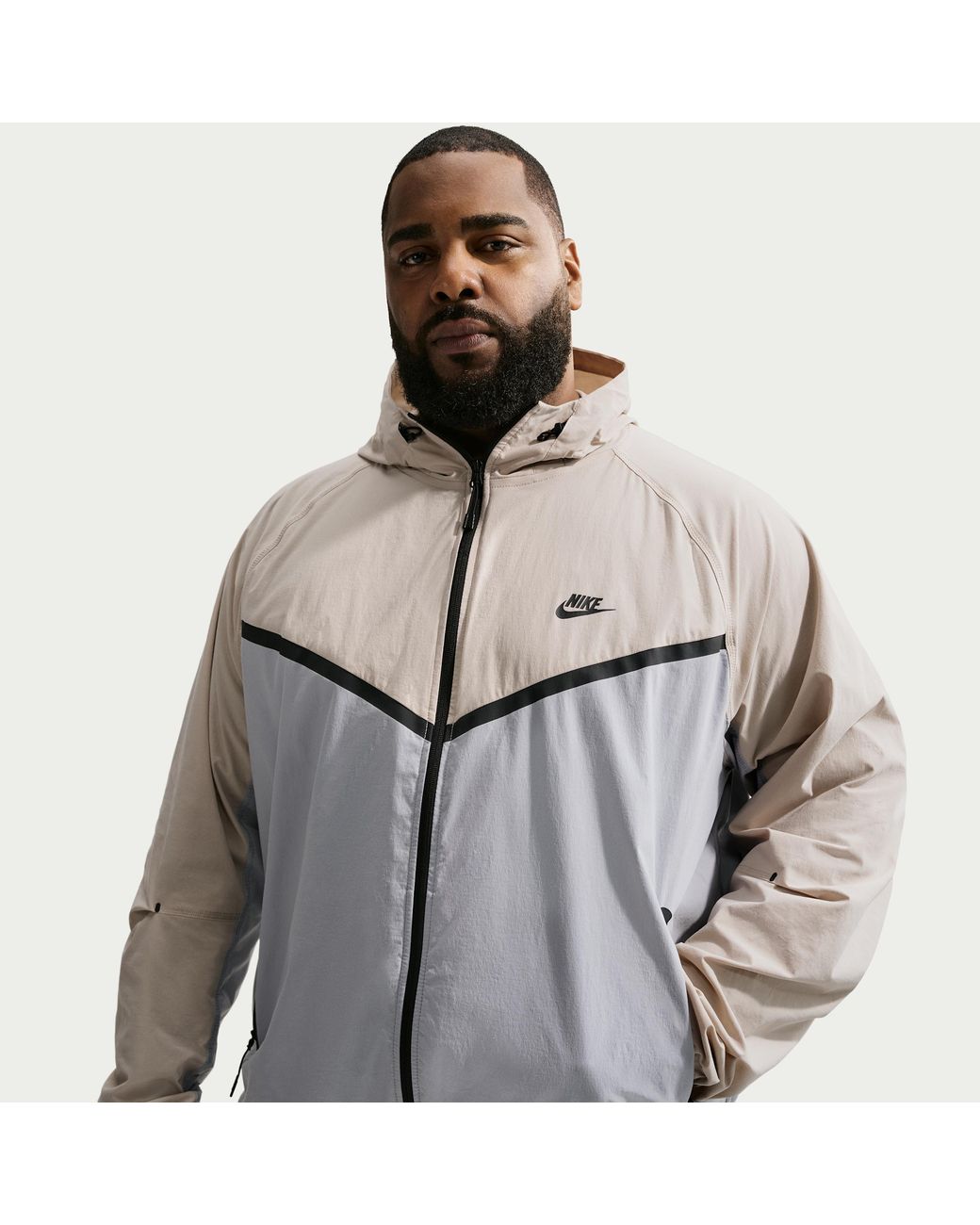 Nike Green Tech Dri-Fit Woven Full-Zip Windrunner Jacket for men