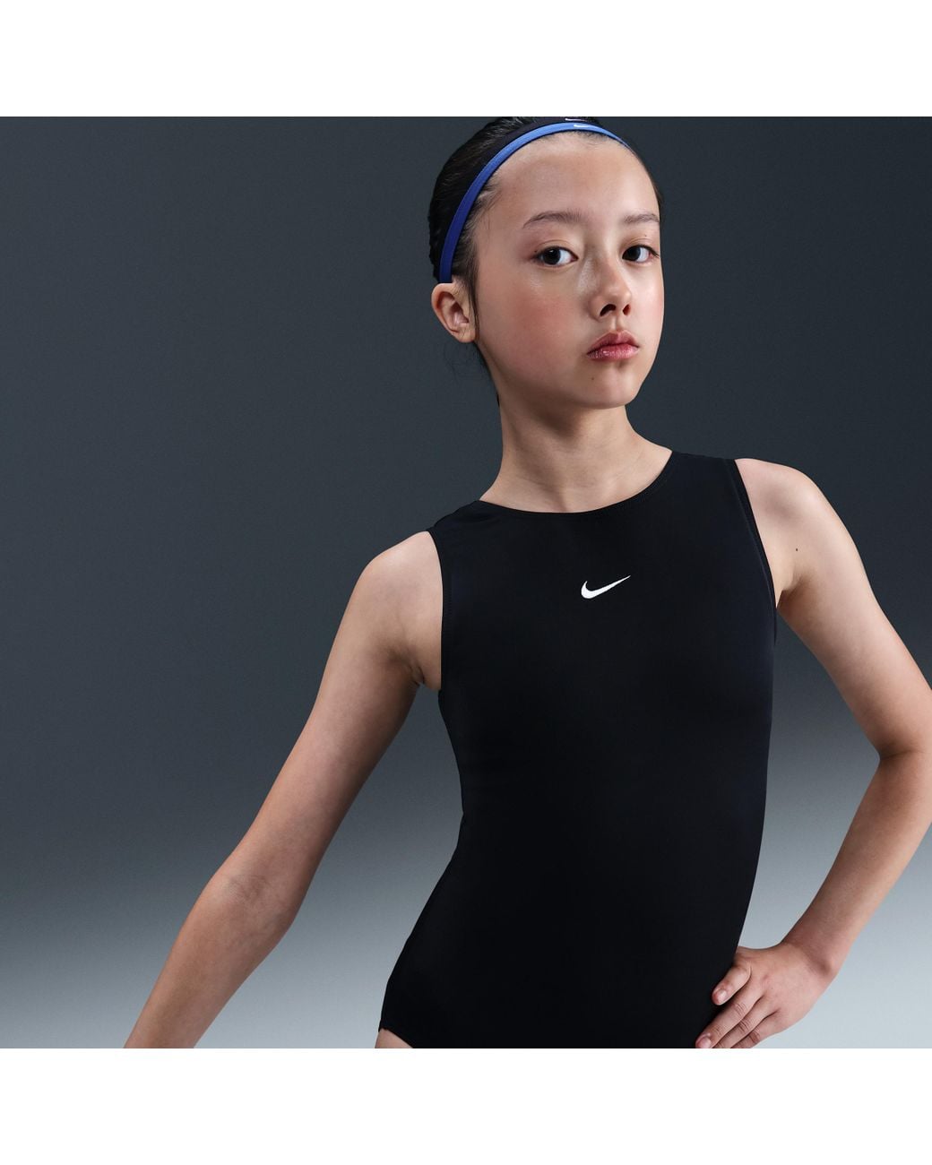 Nike Blue Gymnastics Basic Performance Leotard