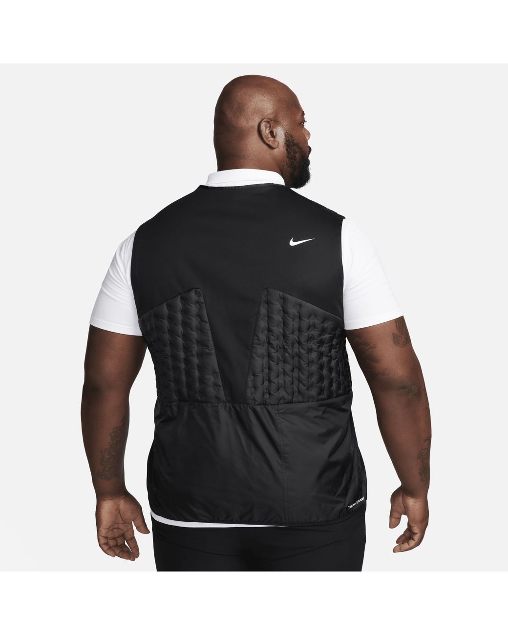 nike black golf vest
