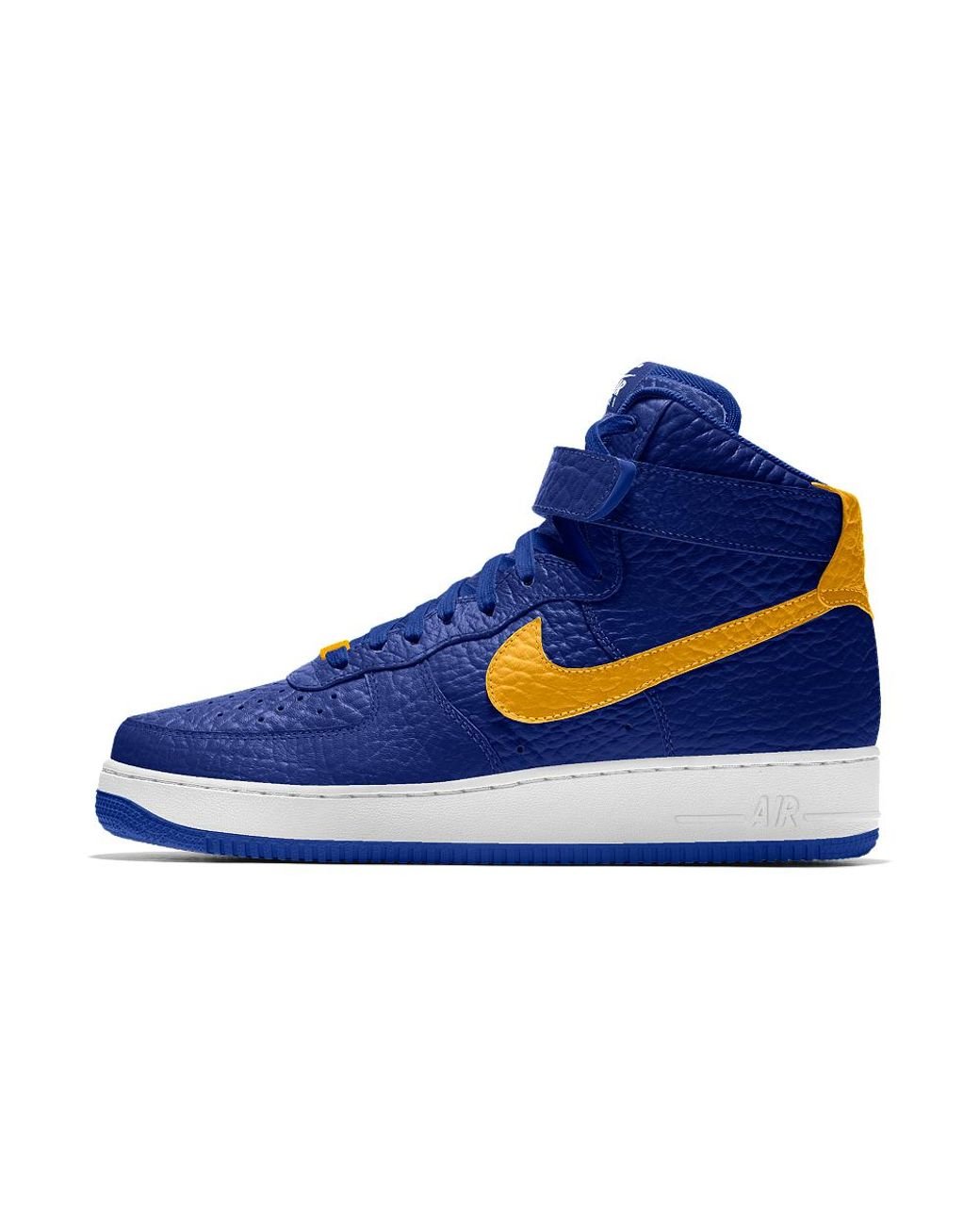 eje Custodio Punto muerto Nike Air Force 1 High Premium Id (golden State Warriors) Men's Shoe in Blue  for Men | Lyst