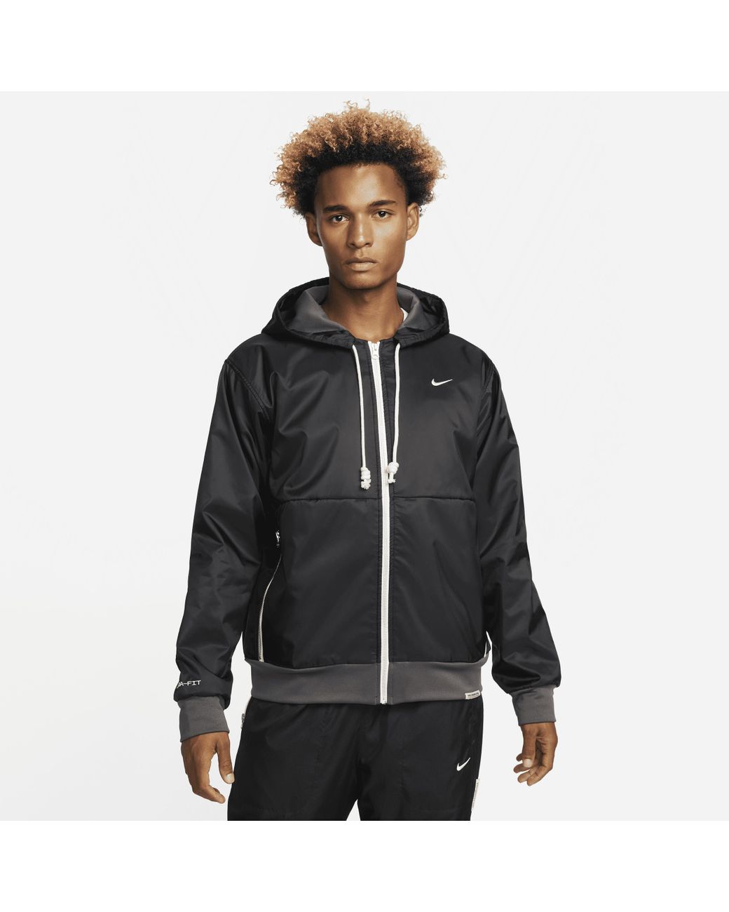 Nike Therma-fit Standard Issue Winterized Full-zip Basketball Hoodie In ...