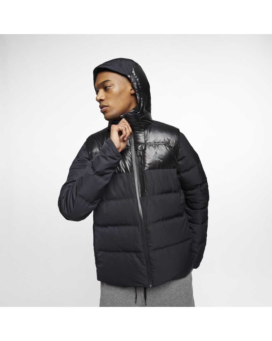 Nike Jordan Ultimate Flight Down-fill Jacket in Black for Men | Lyst UK