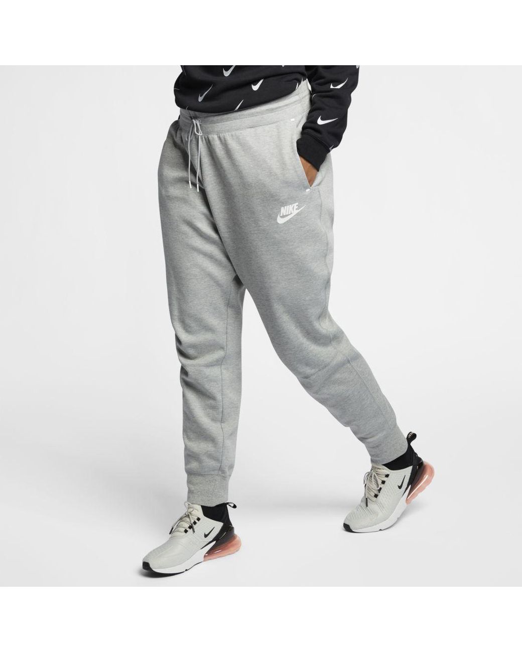 plus size nike fleece pants