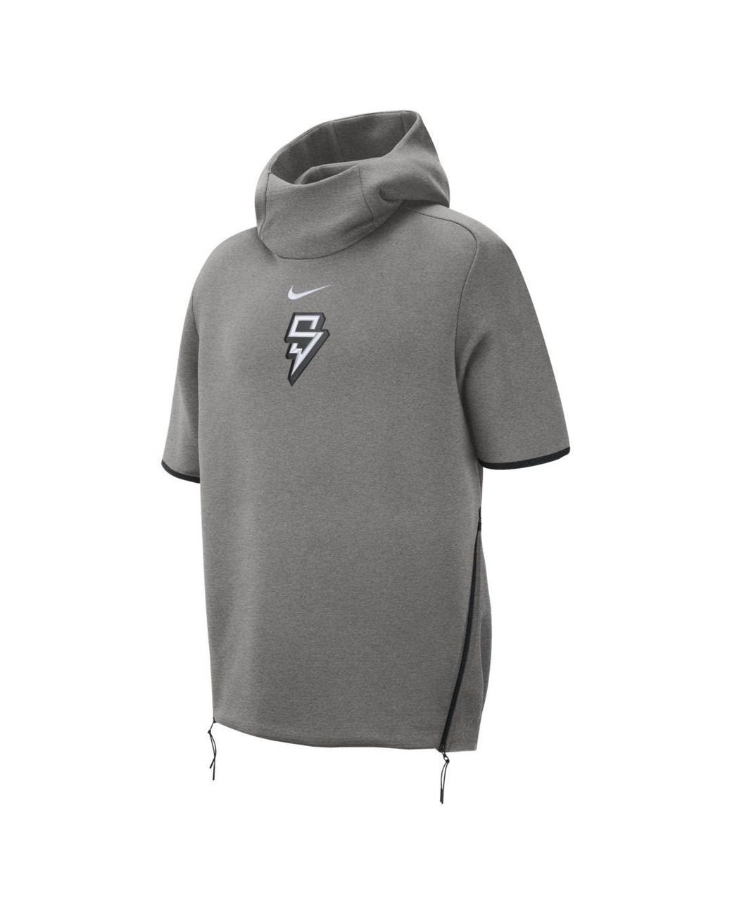 Nike Showout Saquon Short-sleeve Hoodie in Gray for Men | Lyst