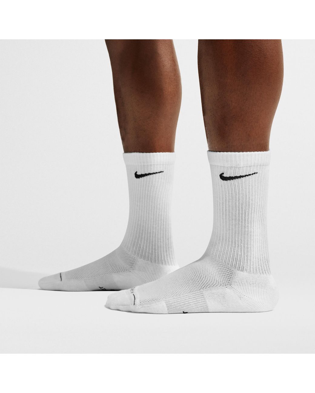 Nike White Everyday Elevated Crew Socks (6 Pairs)