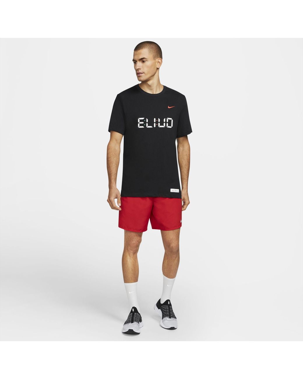 Nike Dri-fit Eliud Running T-shirt Black for Men | Lyst UK