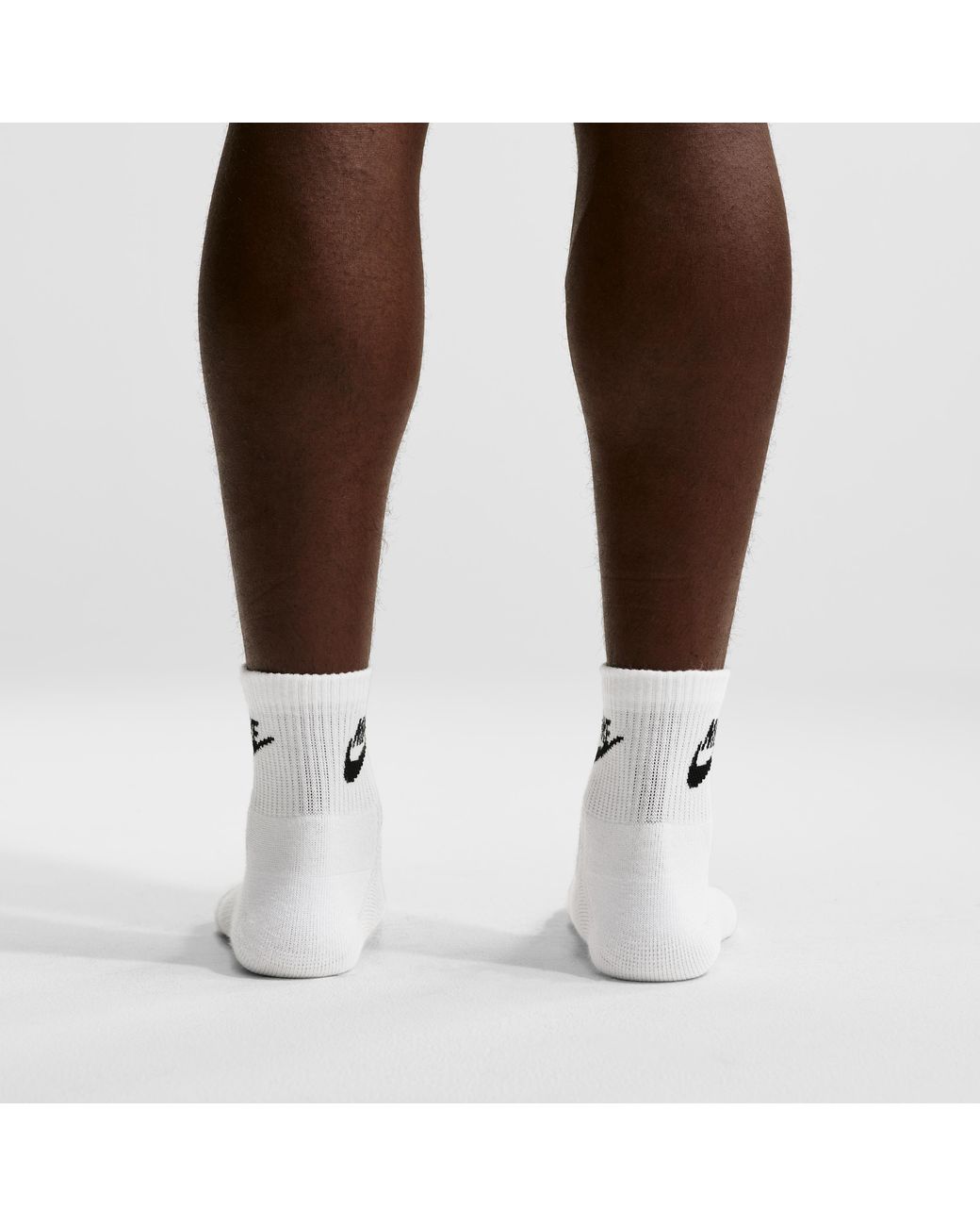 Nike White Everyday Elevated Ankle Socks (3 Pairs)