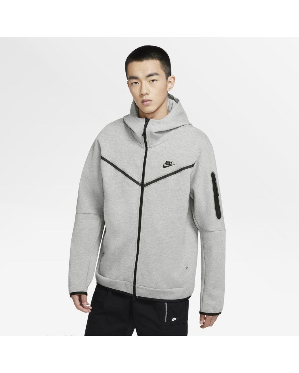 heather grey tech fleece