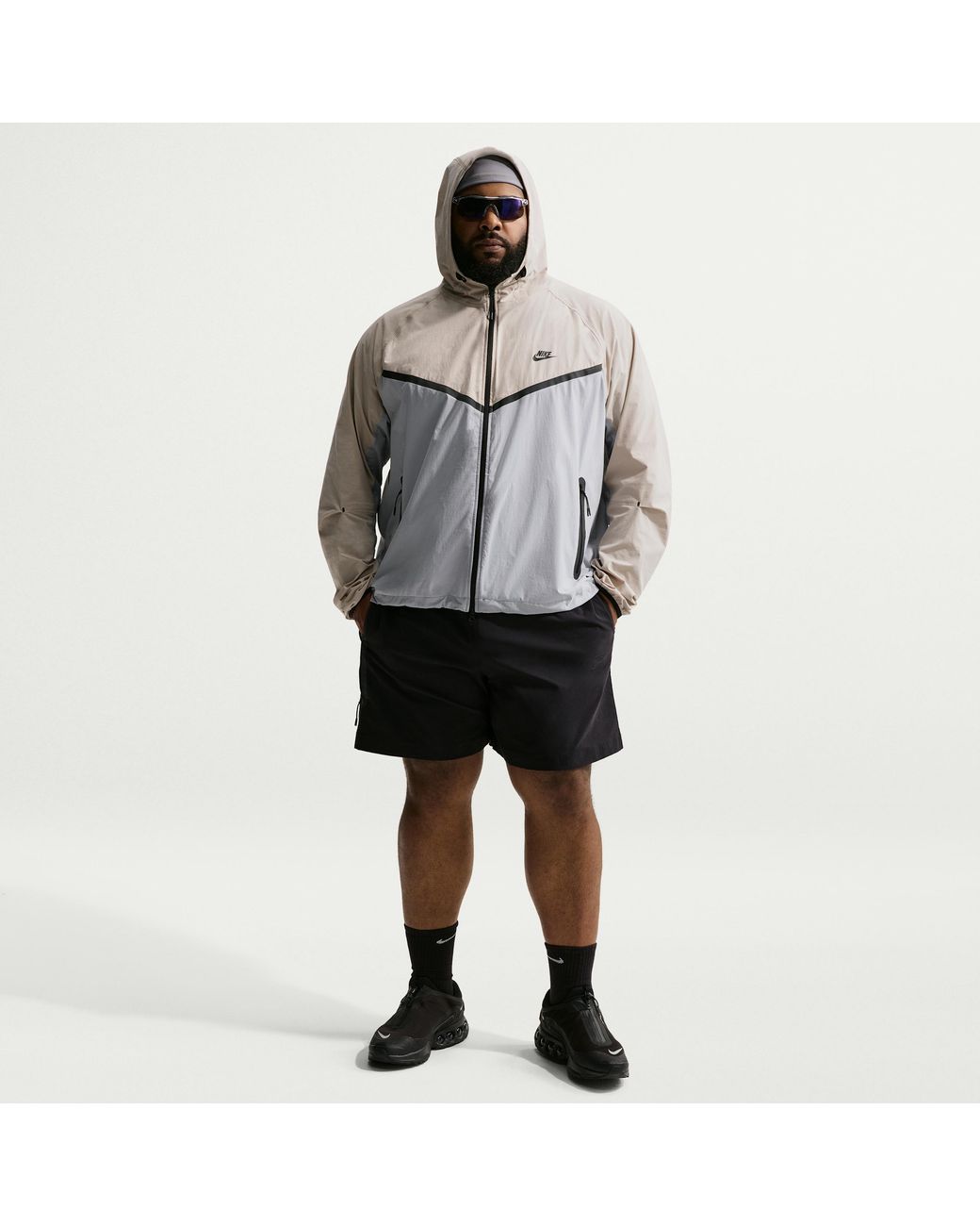 Nike Green Tech Dri-Fit Woven Full-Zip Windrunner Jacket for men