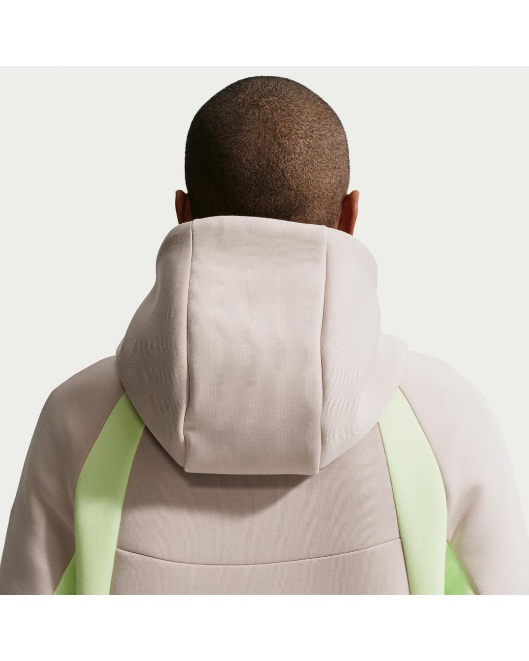 Nike Tech Color-Block Full-Zip Fleece Windrunner Jacket in Green for ...