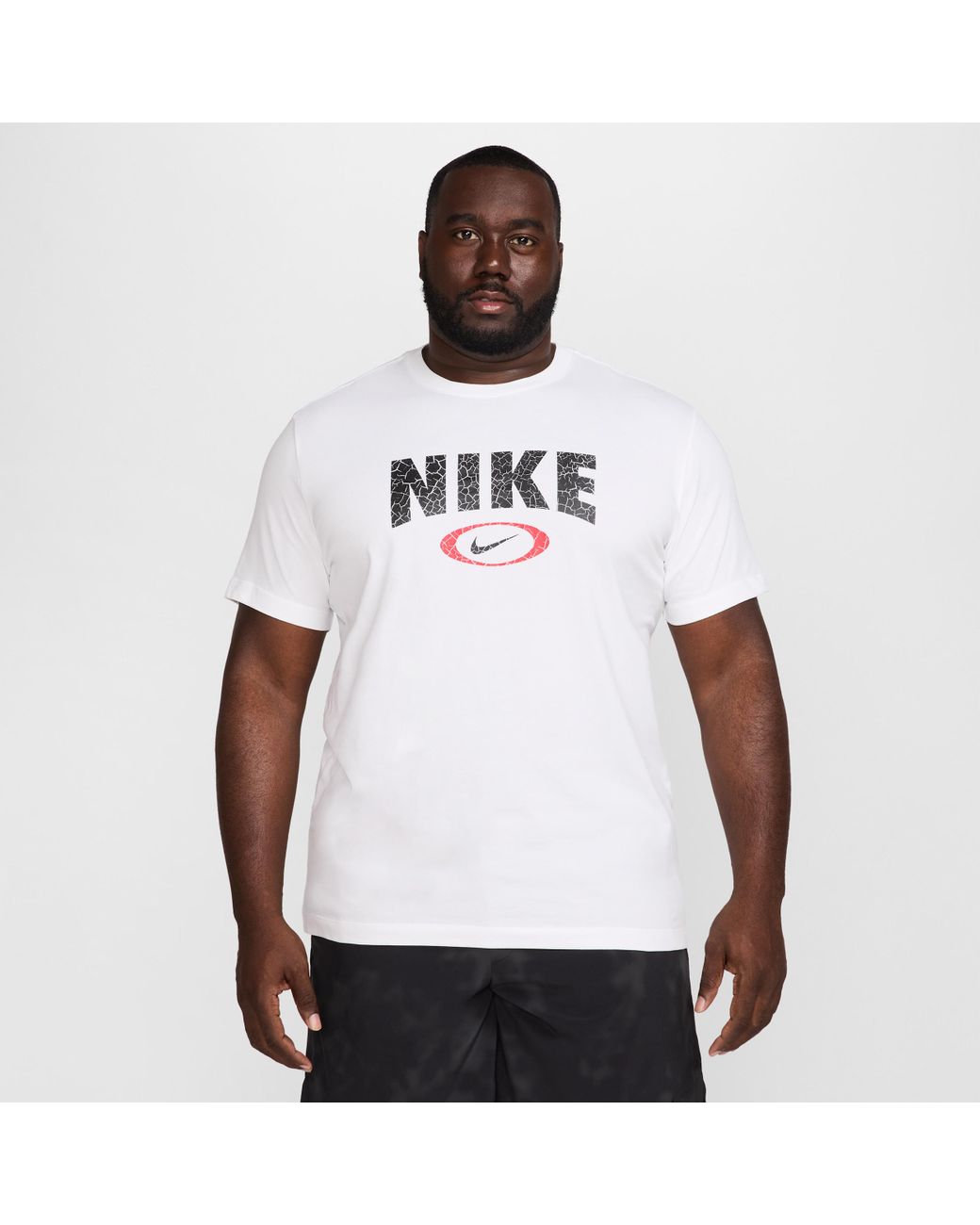 ★★Nike★★ Dry Fit Fitness T-Shirt M White HJ3606100 HJ360 Nike Men's Dri-FIT Fitness T-shirt | Academy