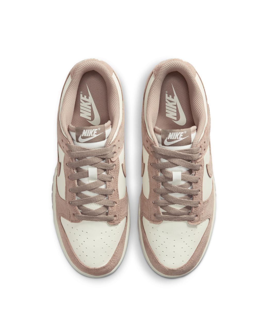 Nike Pink Dunk Low Suede Shoes