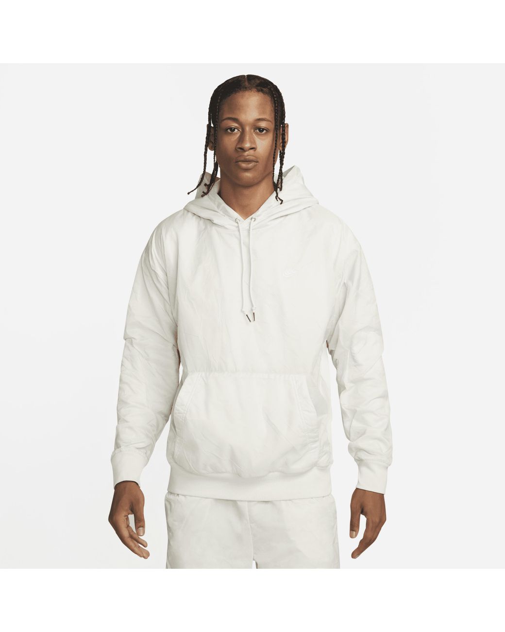 Nike Sportswear Circa Lined Winterized Pullover Hoodie in White for Men ...