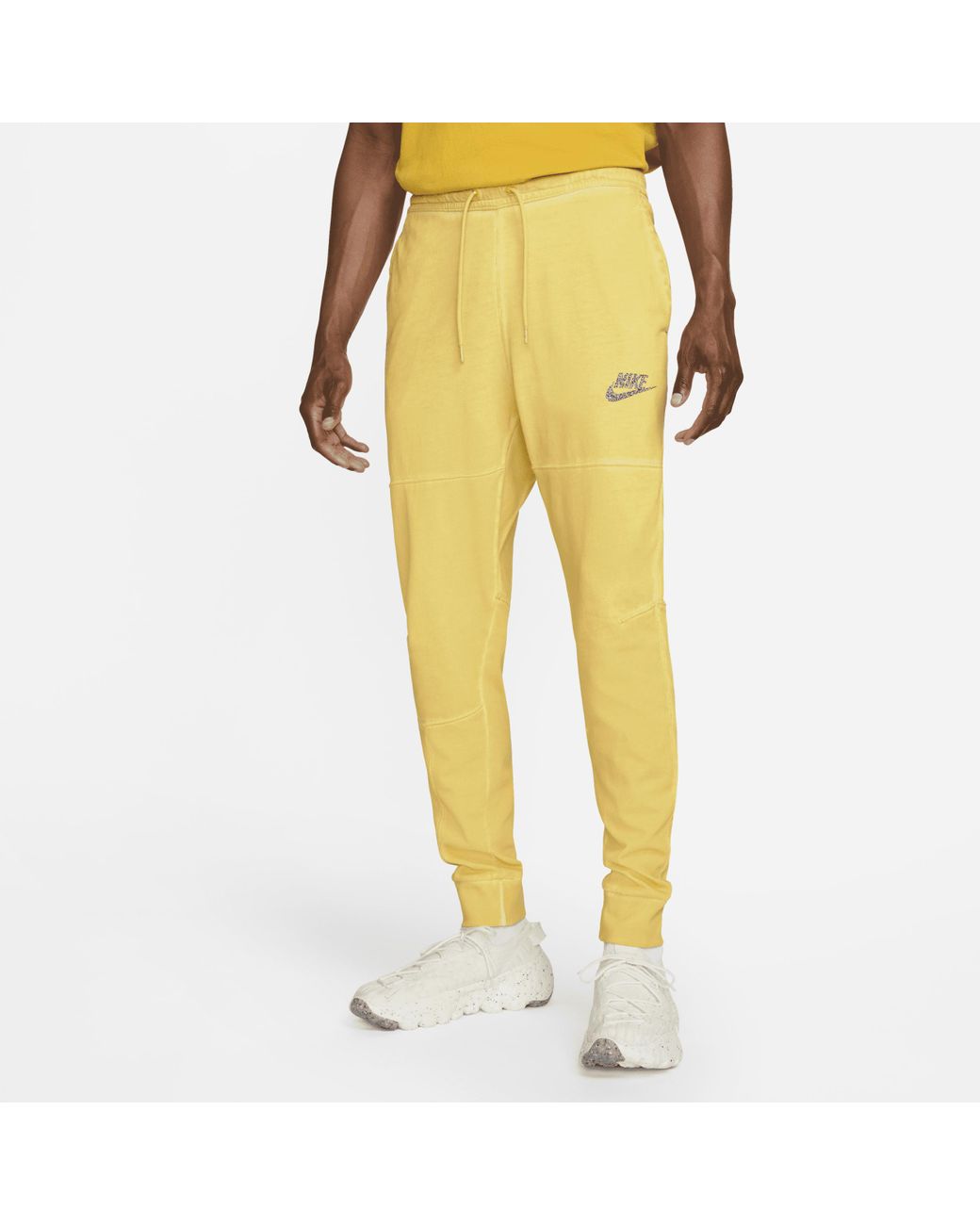 Nike Sportswear Jersey Jogger Pants In Yellow, for Men Lyst