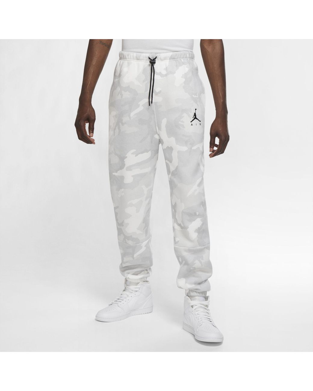 Nike Jordan Jumpman Air Camo Fleece Trousers White for Men | Lyst Australia