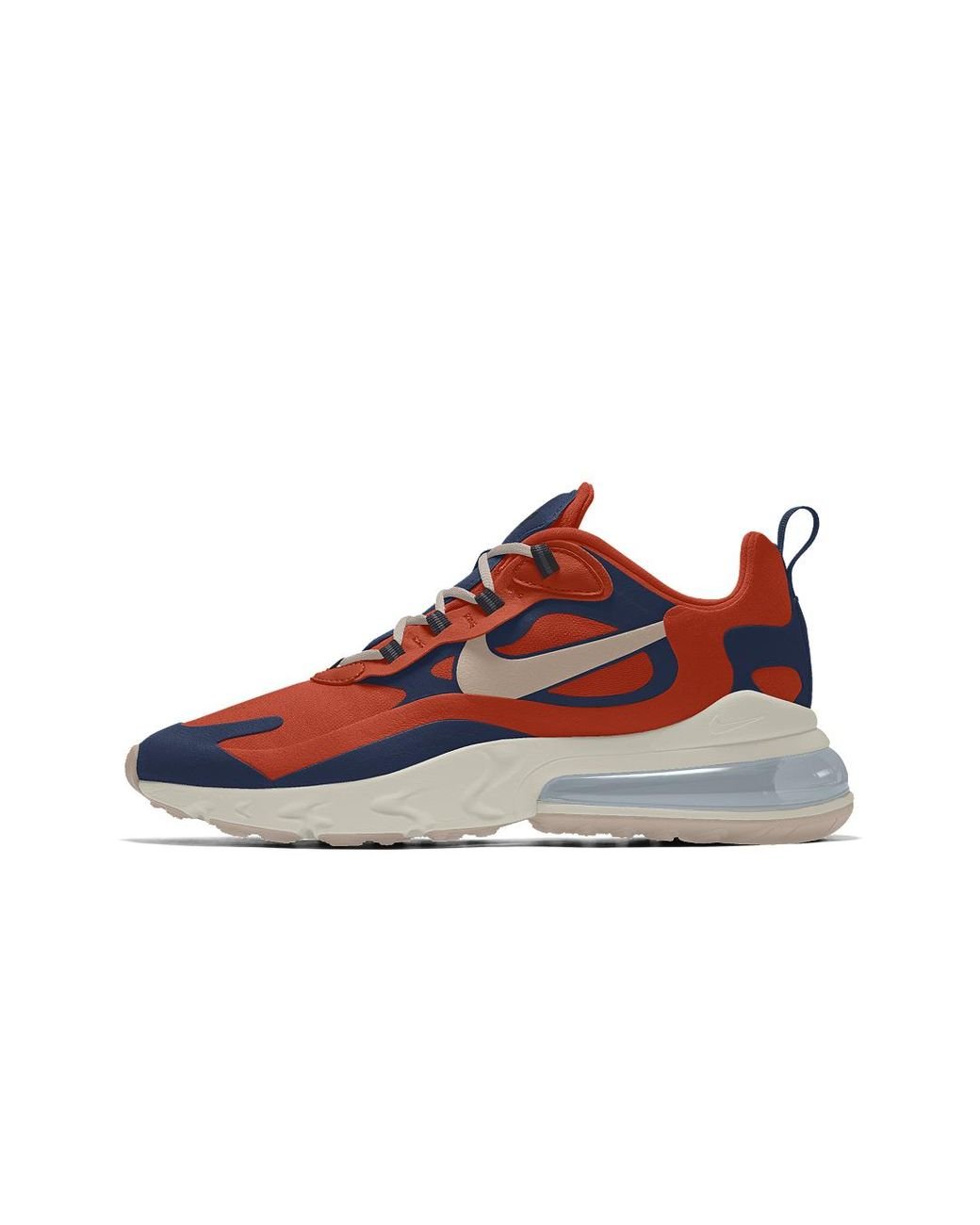 Nike Air Max 270 React By You Custom Shoe in Red | Lyst