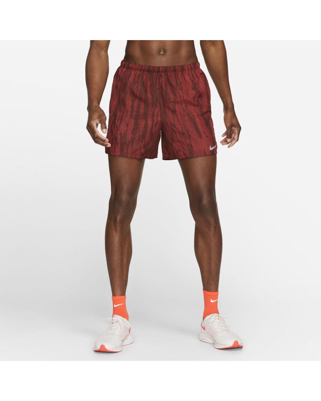 Nike Synthetic Challenger Wild Run 5 Brief Lined Running Shorts In