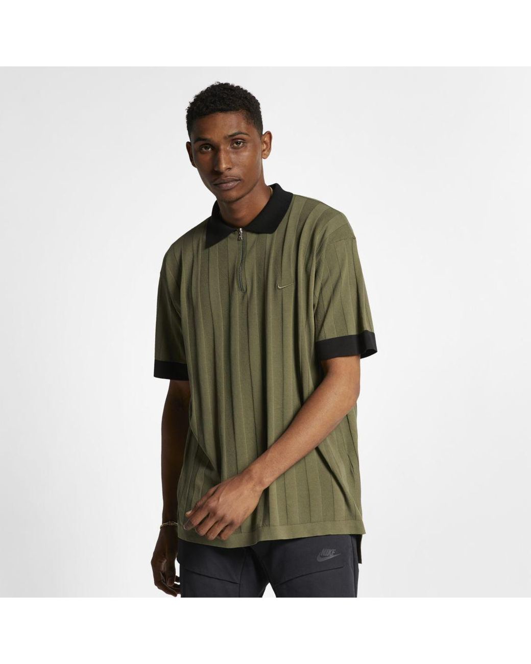 Nike Lab Made In Italy Collection Mens Knit Polo in Green for Men | Lyst