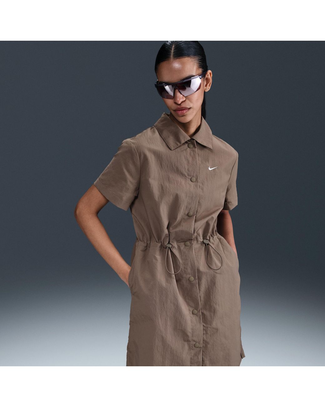 ★ Nike★ Sportswear Everything Woven Short Sleeve Mini Dre Nike Sportswear Everything Wovens Women's Short-Sleeve Mini
