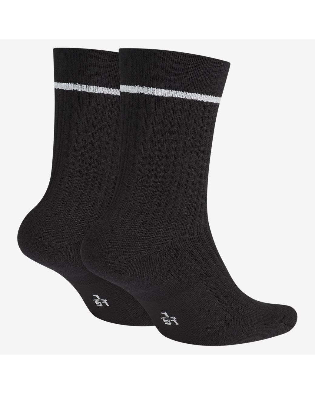 Nike Sneaker Sox Essential Crew Socks - 2 Pack in Black for Men | Lyst