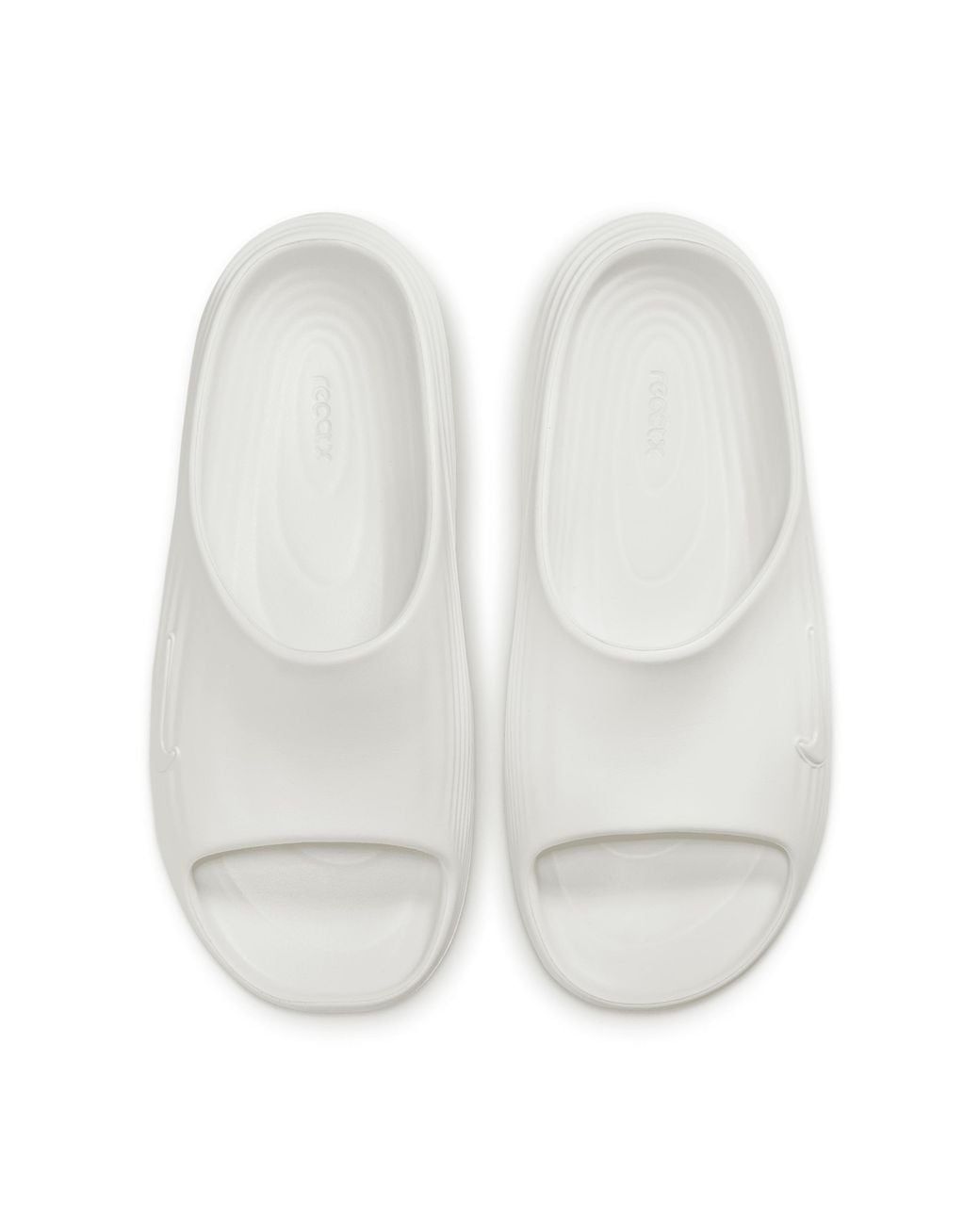 Nike White Reactx Rejuven8 Slides