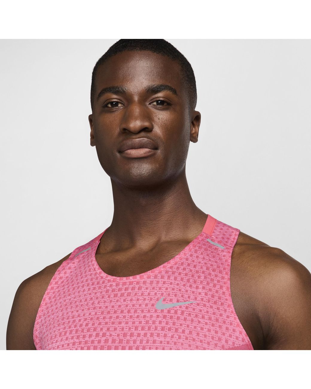 Nike Dri Fit Adv Techknit Ultra Running Tank Top in Pink for Men Lyst UK
