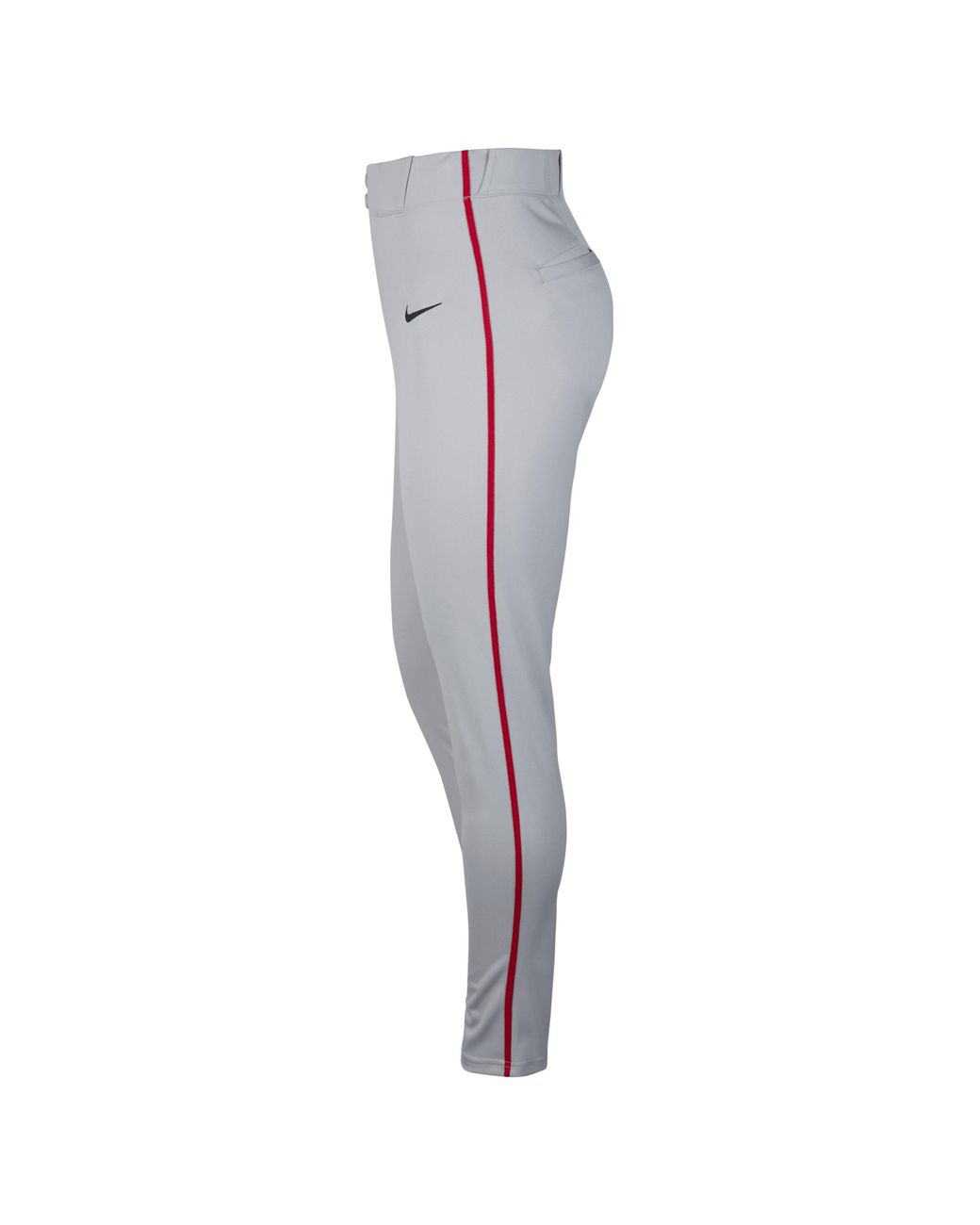 Nike Gray Vapor Select Piped Baseball Pants for men