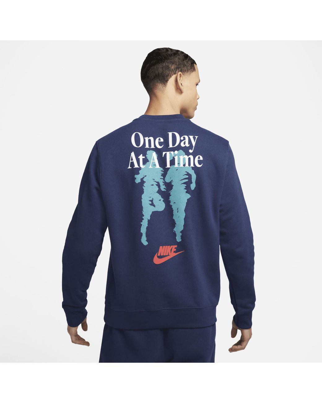 nike sportswear club crewneck sweatshirt blue