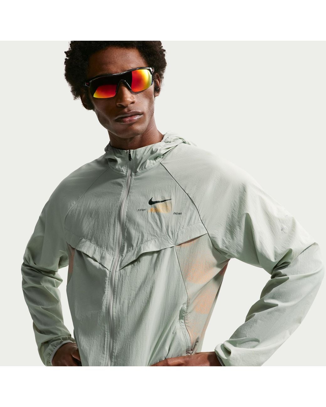 Nike Green Stride Repel Uv Protection Running Jacket for men