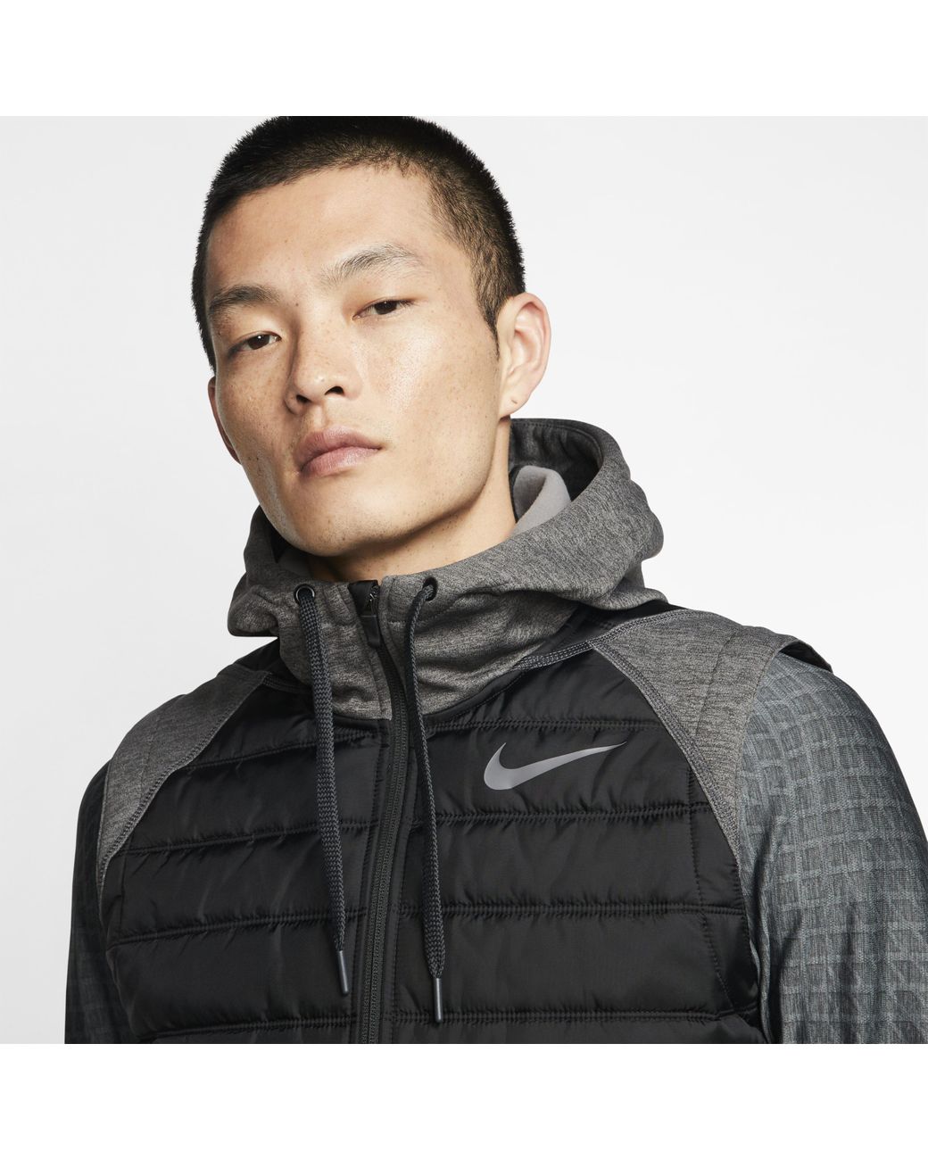 Nike Therma Winterized Full-zip Training Gilet in Grey for Men | Lyst UK