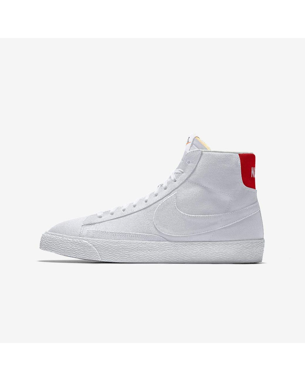 Nike Blazer Mid By You Custom Shoe in White for Men | Lyst