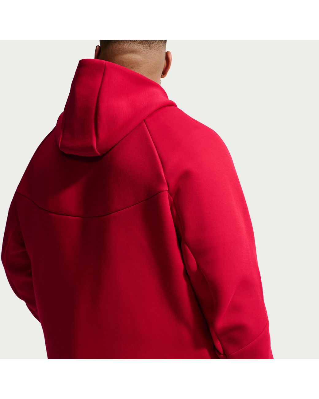 Nike Red Tech Fleece Windrunner Full-Zip Jacket for men