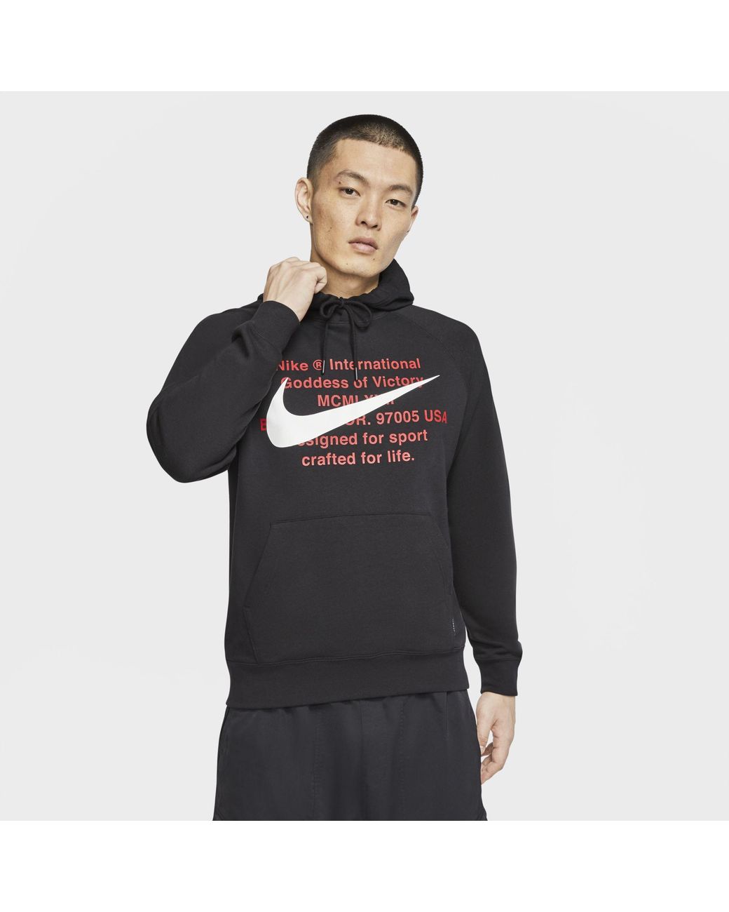 Nike Swoosh Hoodie in Black for Men | Lyst Australia