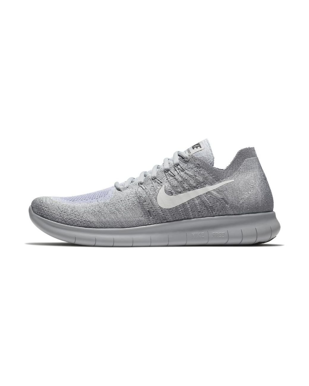 Nike Free Rn Flyknit 2017 Men's Running Shoe in Gray for Men | Lyst