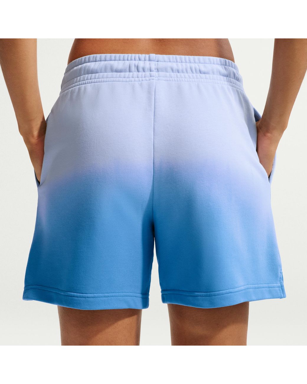 Fleece Mid Rise Short Nike Sportswear Phoenix Fleece Mid-Rise Shorts in Blue | Lyst