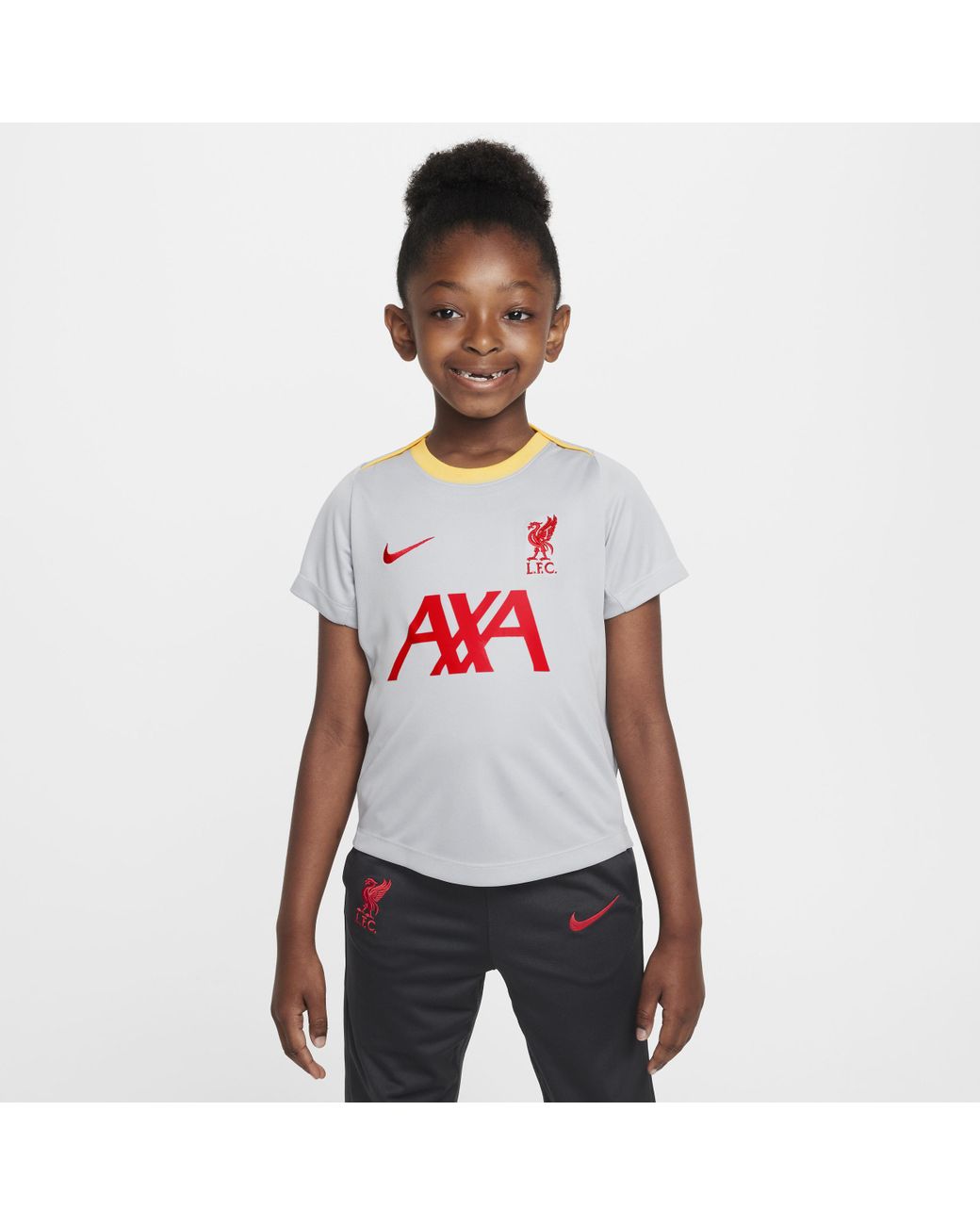 Nike Liverpool F.C. Academy Pro Third Younger Kids Dri Fit Football Short Sleeve Top in White Lyst UK
