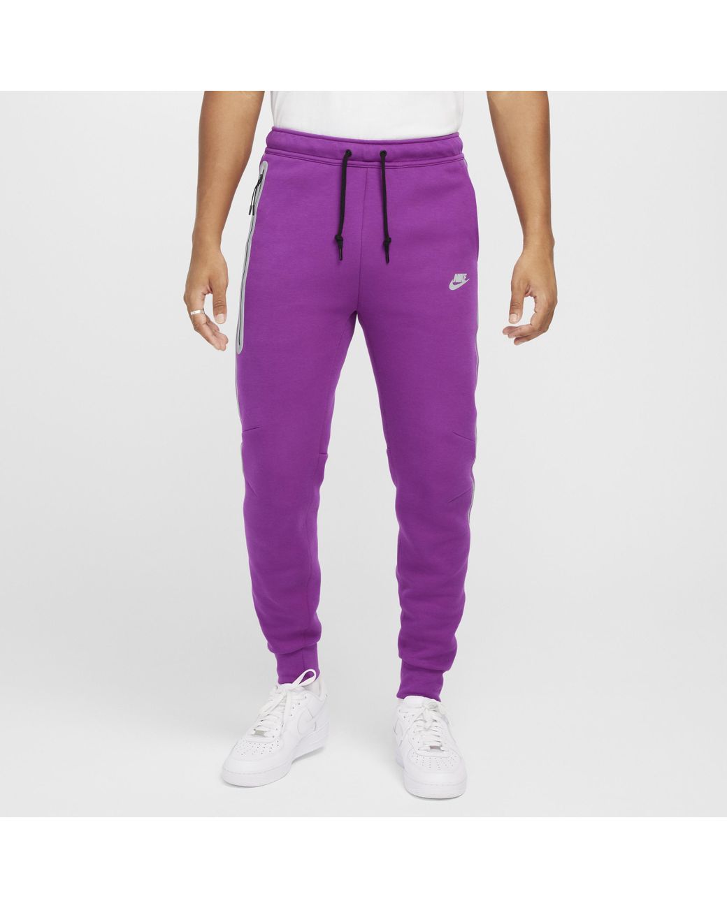 nike tech fleece purple joggers