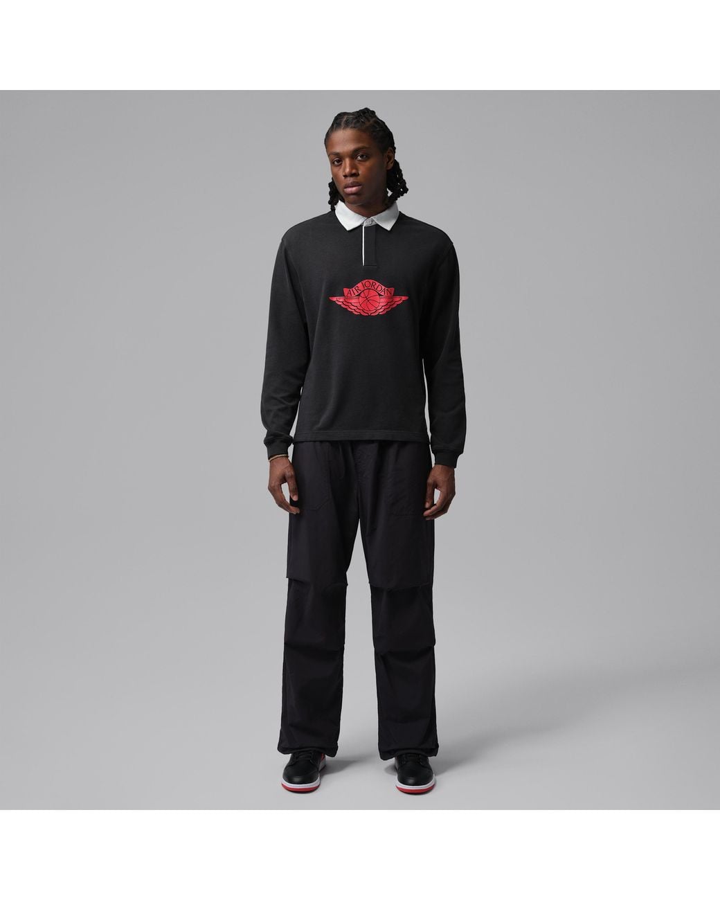 Nike Black Flight Essentials Rugby Top for men