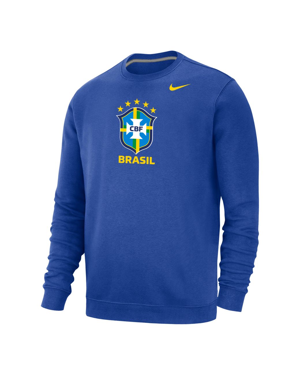 Nike Brazil Club Fleece Crew-neck Sweatshirt In Blue, for Men | Lyst