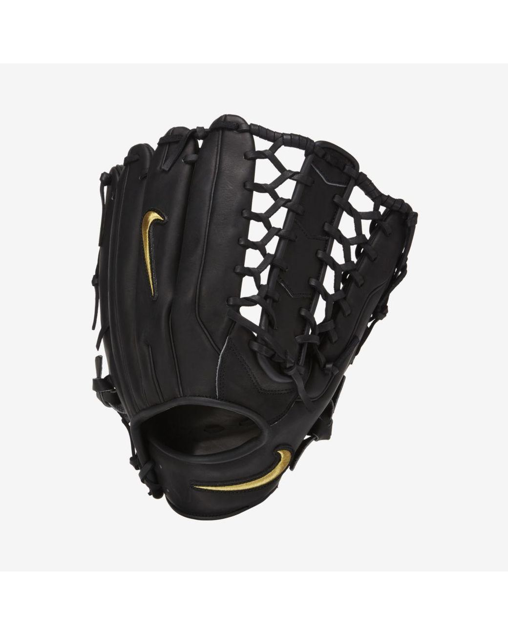 Nike Leather Alpha Elite Baseball Fielding Glove in Black for Men | Lyst