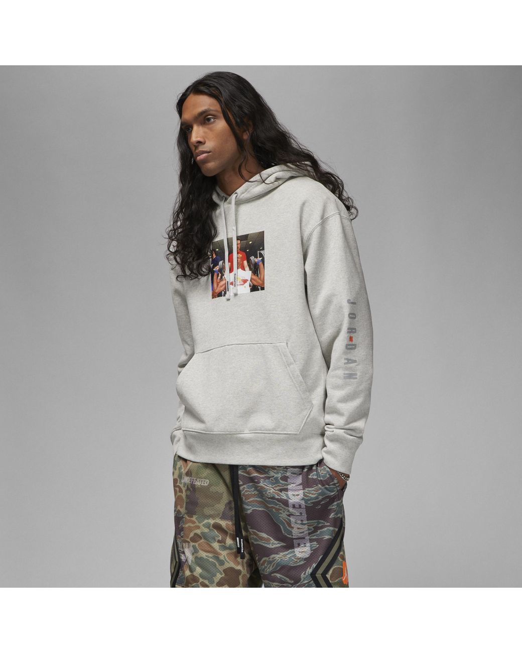 Nike X Undefeated Hoodie in Grey for Men | Lyst Australia