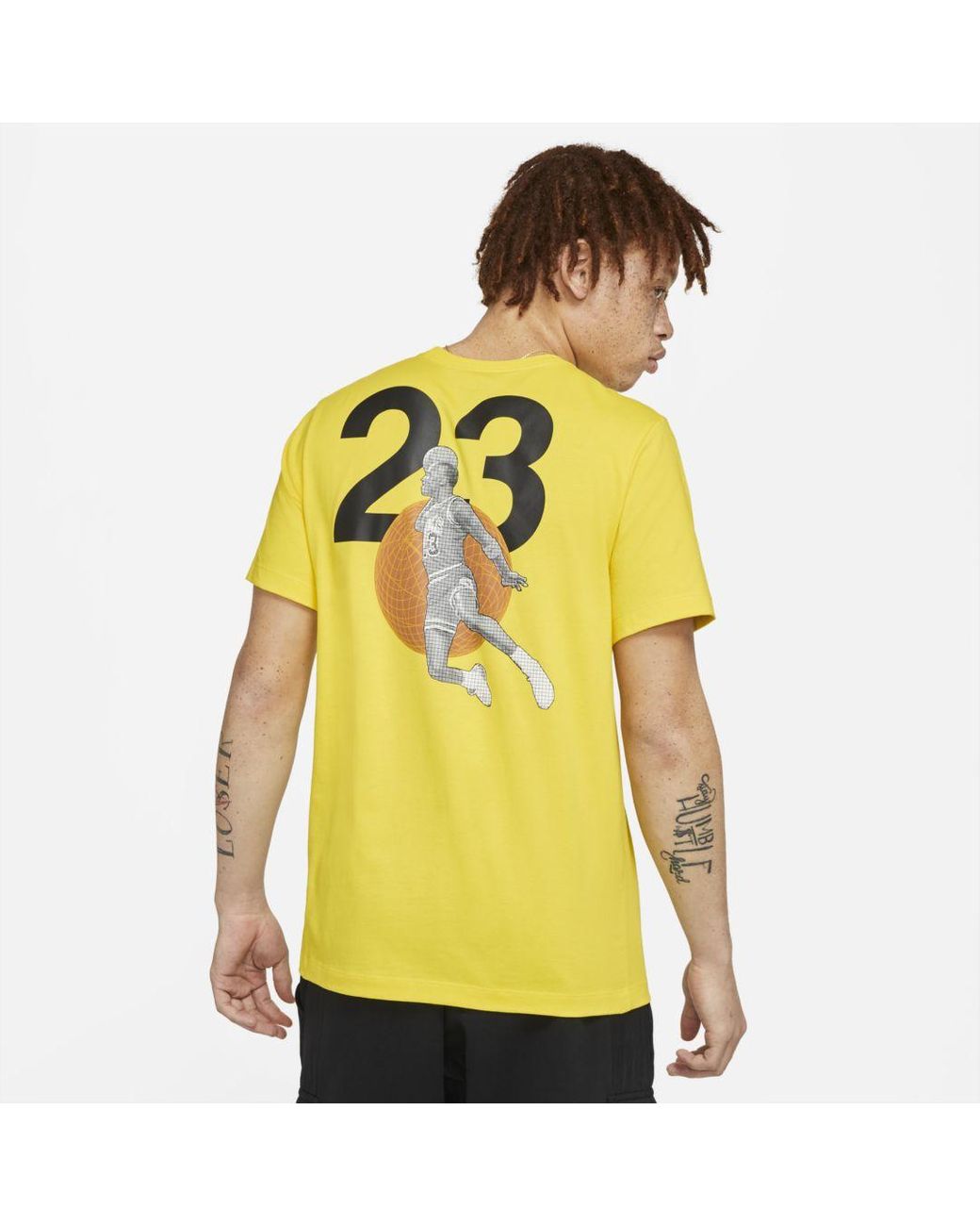 Nike Cotton Jordan 23 Engineered Short-sleeve T-shirt in Yellow for Men |  Lyst