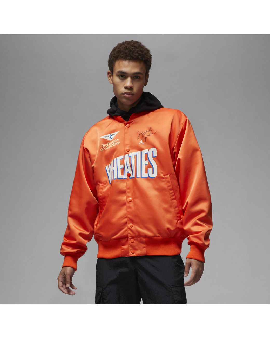 Orange jordan jacket deals