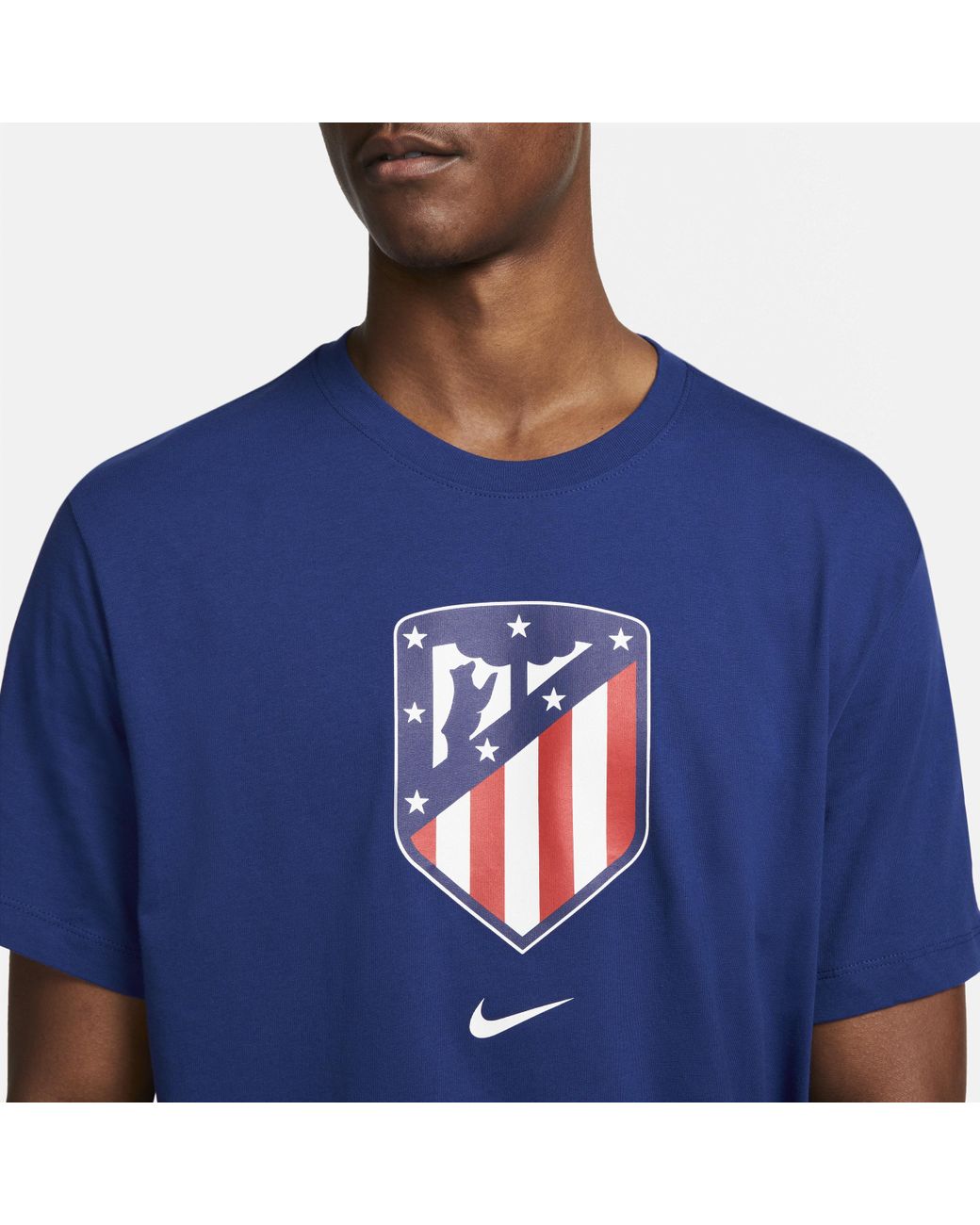 Nike Atlético Madrid Crest Soccer T-shirt in Blue for Men | Lyst