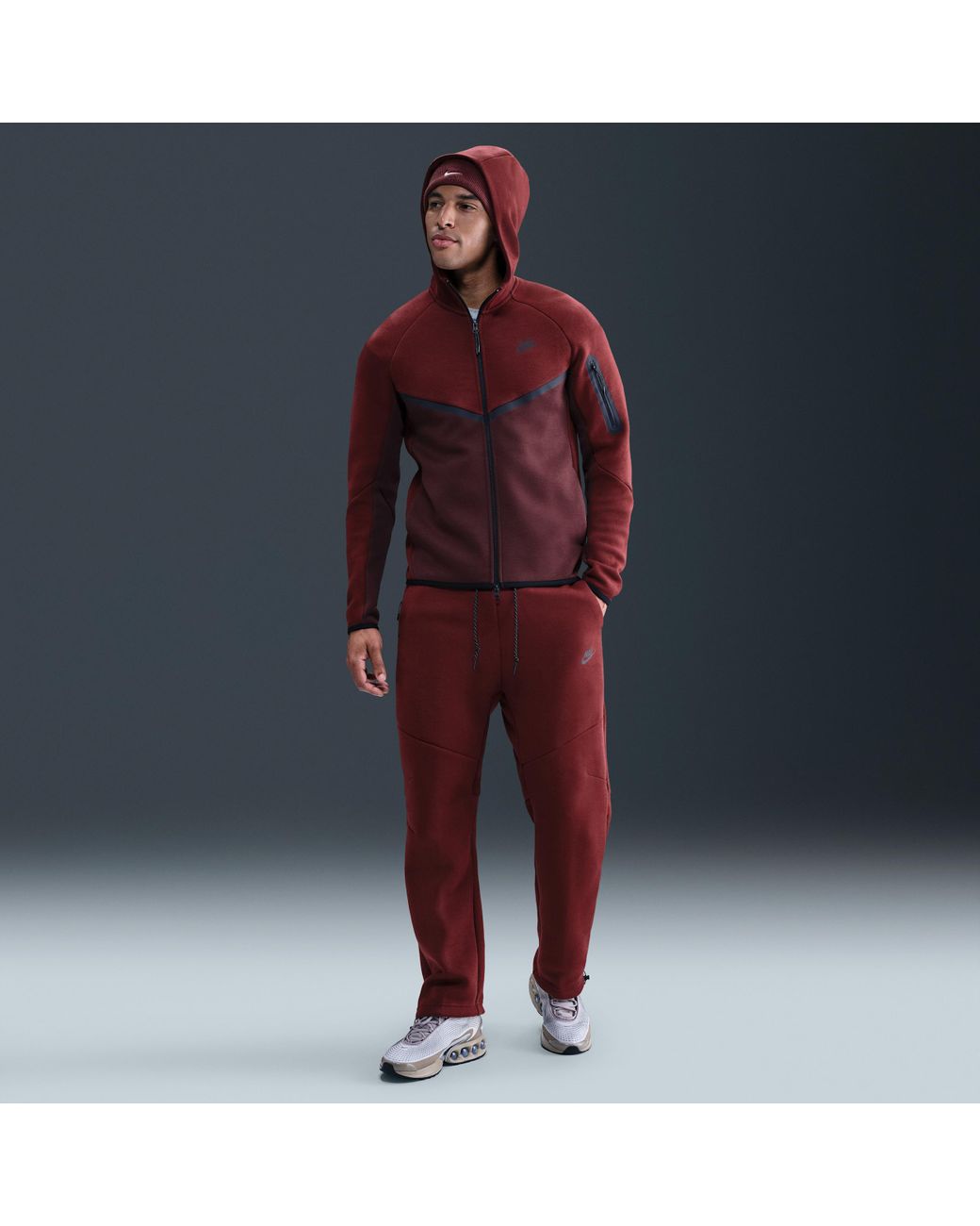 nike tech fleece open hem pants