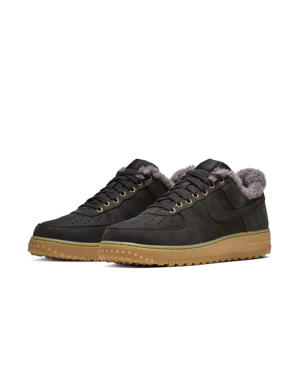 Nike Air Force 1 Premium Winter Sneaker in Black for Men | Lyst UK